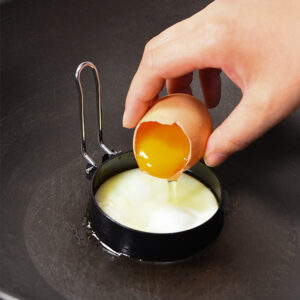 Omelete Antiaderente Redonda de Aço Inoxidável